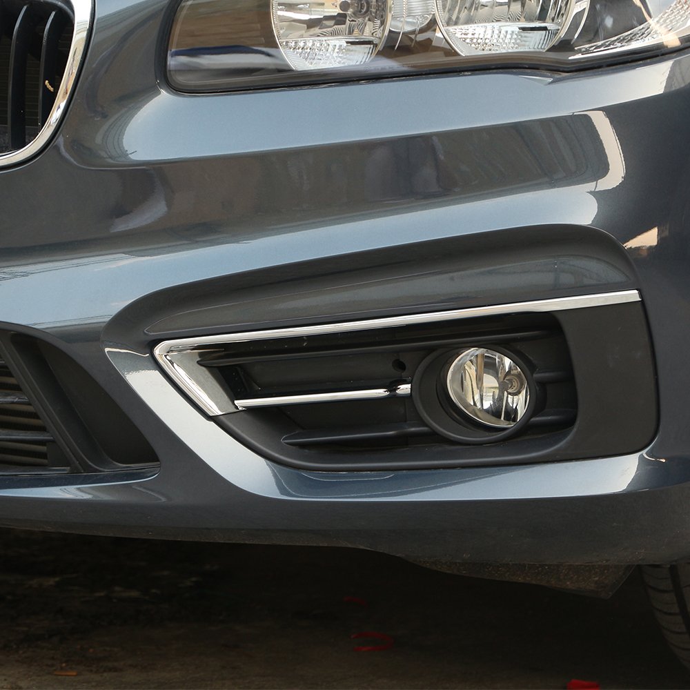Nebelscheinwerfer-Verkleidung, für 2er-Serie F45 F46 Gran Active Tourer 2015–2017, ABS, poliertes Silber, 2 Stück Nebelscheinwerfer-Verkleidung, für 2er-Serie F45 F46 Gran Active Tourer 2015–2017, ABS, poliertes Silber, 2 Stück von DIYUCAR
