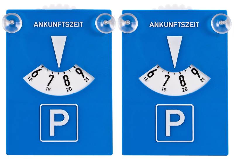 DIYexpert 2er Pack Parkscheibe Kunststoff mit Saugnäpfen von DIYexpert