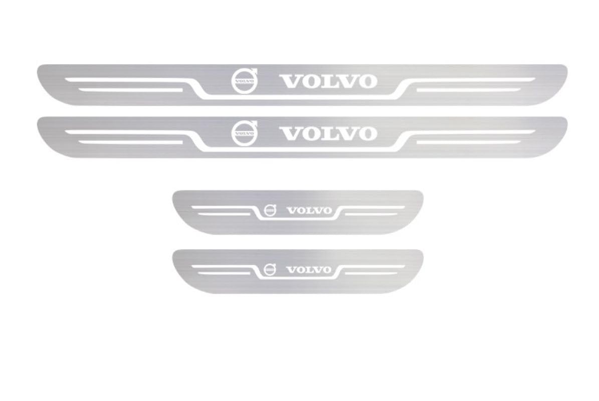 DJJNHF 4 Stück Edelstahl Material Autotürschwellenleiste für Volvo XC40 C40 Recharge 2018 2019 2020 2021 2022 2023 2024, Auto Edelstahl Türschweller Plates Protector Auto Zubehör,D DJJNHF 4 Stück Edelstahl Material Autotürschwellenleiste für Volvo XC40 C40 Recharge 2018 2019 2020 2021 2022 2023 2024, Auto Edelstahl Türschweller Plates Protector Auto Zubehör,D von DJJNHF