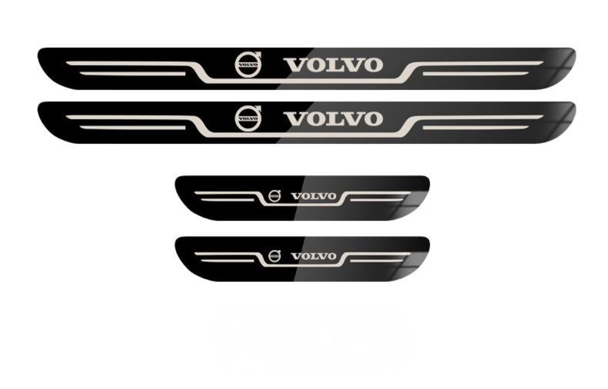 DJJNHF 4 Stück Edelstahl Material Autotürschwellenleiste für Volvo XC60 2018 2019 2020 2021 2022 2023 2024, Auto Edelstahl Türschweller Plates Protector Auto Zubehör,B DJJNHF 4 Stück Edelstahl Material Autotürschwellenleiste für Volvo XC60 2018 2019 2020 2021 2022 2023 2024, Auto Edelstahl Türschweller Plates Protector Auto Zubehör,B von DJJNHF