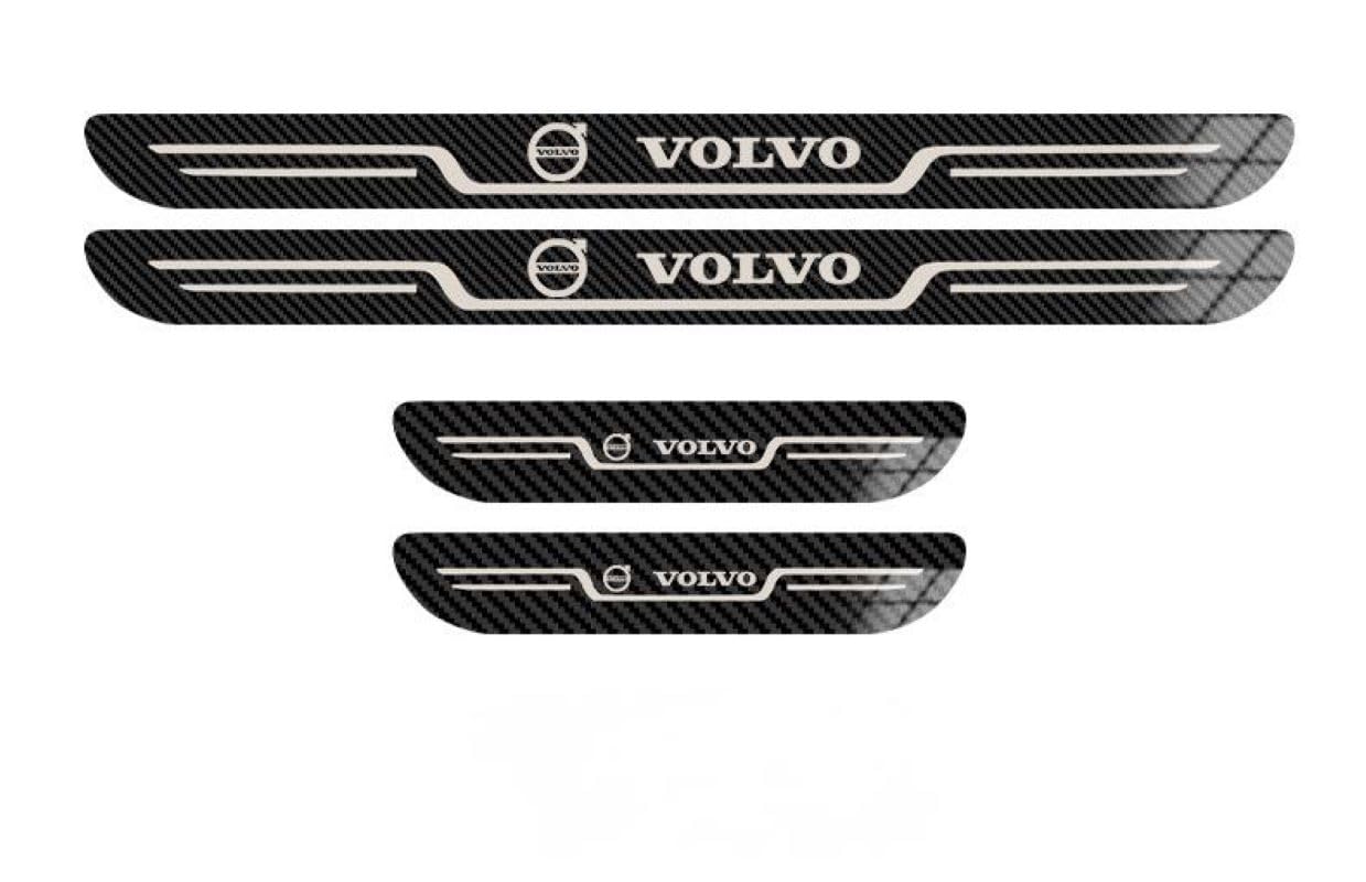 DJJNHF 4 Stück Edelstahl Material Autotürschwellenleiste für Volvo XC90 SUV 2015-2019 2020 2021 2022 2023, Auto Edelstahl Türschweller Plates Protector Auto Zubehör,A DJJNHF 4 Stück Edelstahl Material Autotürschwellenleiste für Volvo XC90 SUV 2015-2019 2020 2021 2022 2023, Auto Edelstahl Türschweller Plates Protector Auto Zubehör,A von DJJNHF