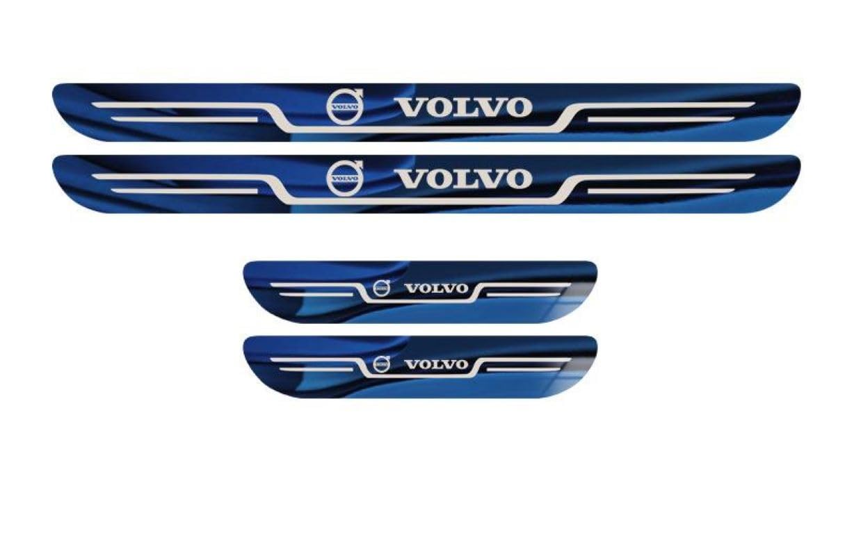 DJJNHF 4 Stück Edelstahl Material Autotürschwellenleiste für Volvo XC90 SUV 2015-2019 2020 2021 2022 2023, Auto Edelstahl Türschweller Plates Protector Auto Zubehör,C DJJNHF 4 Stück Edelstahl Material Autotürschwellenleiste für Volvo XC90 SUV 2015-2019 2020 2021 2022 2023, Auto Edelstahl Türschweller Plates Protector Auto Zubehör,C von DJJNHF
