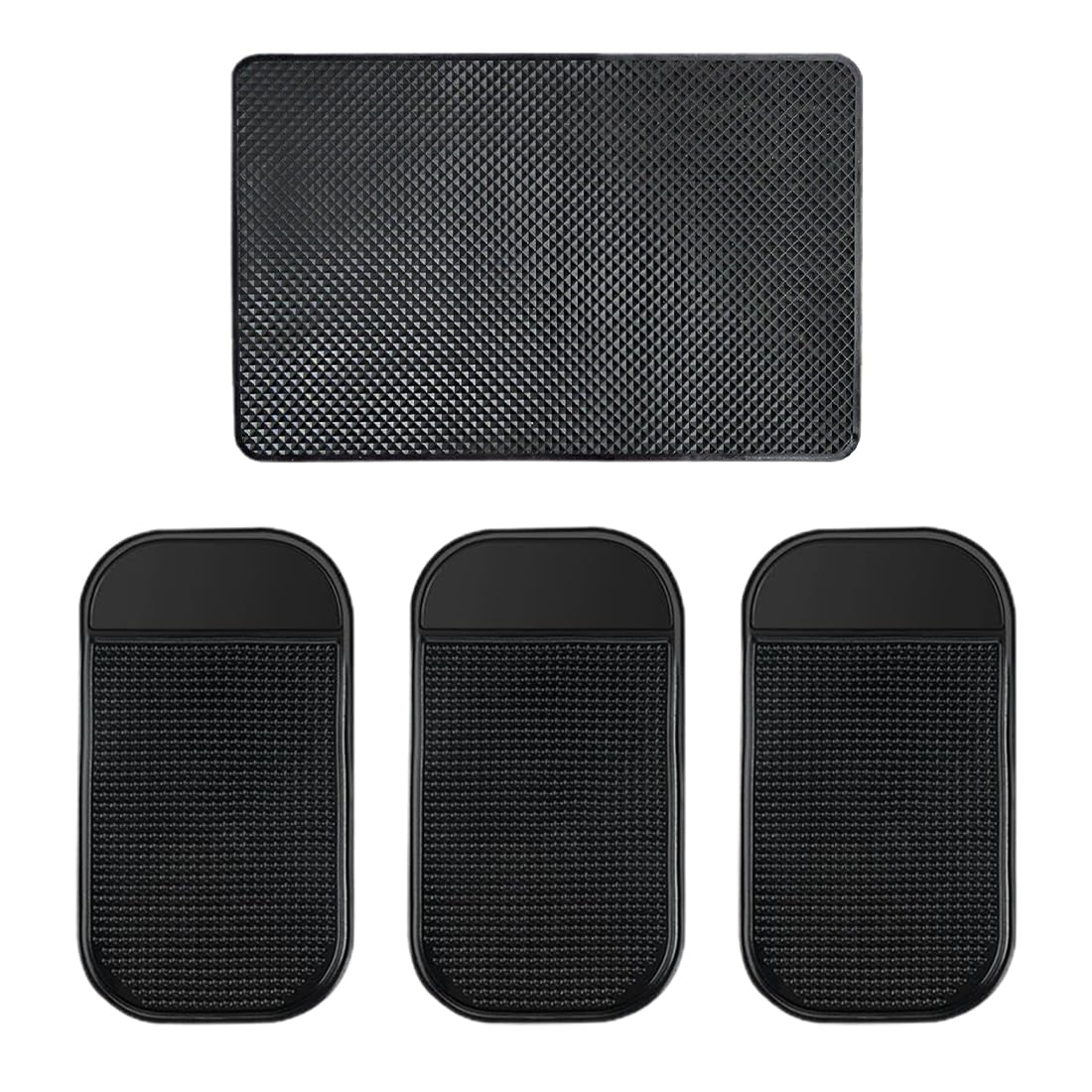 DJSUEW 4 Stück Antirutschmatte Auto Armaturenbrett Selbstklebend Antirutsch Pads Matte Anti-rutsch unterlage klebepads Magic-pad für Handy Auto brillenhalterung Sonnenbrillen Halterung Keys von DJSUEW