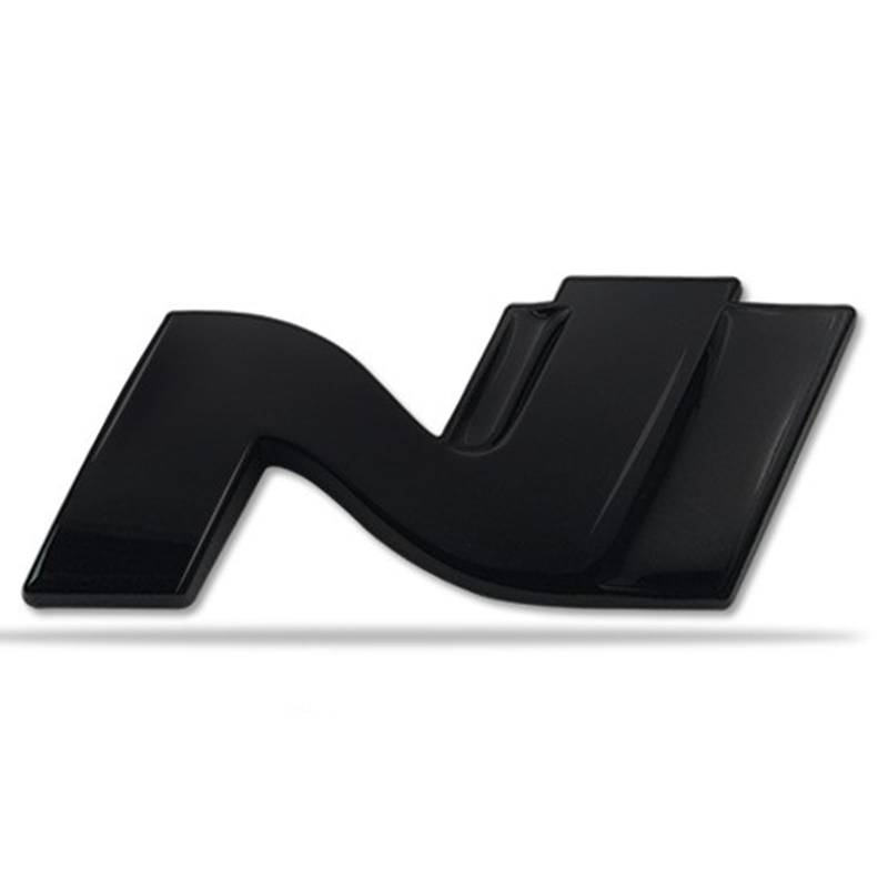 Auto Metall Emblem Badge für Hyundai Elantra Veloster Kona i20 i30 N Line, Selbstklebend Karosserie Aufkleber Autoaufkleber Auto Dekoration Zubehör,I von DJUNA