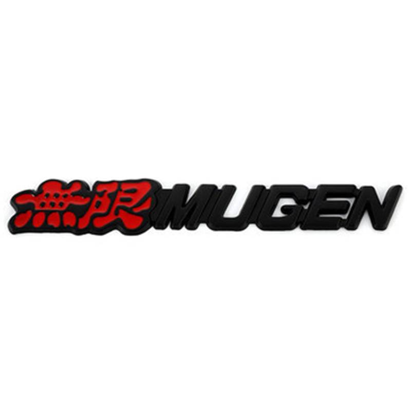 Auto Metall Emblem Badge für Mugen, Selbstklebend Karosserie Aufkleber Autoaufkleber Auto Dekoration Zubehör,B von DJUNA