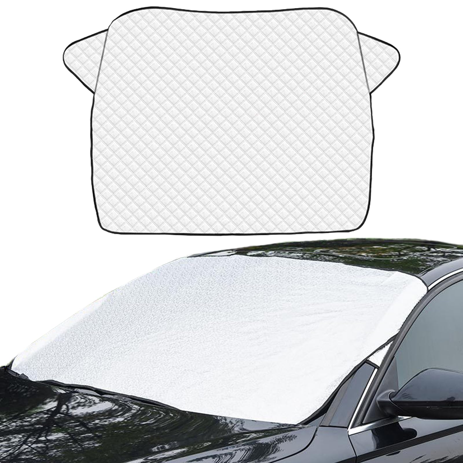 DKDDSSS Frontscheibenabdeckung, Ultra-Dick Windschutzscheibe Abdeckung Faltbare, Winter Auto Scheibenabdeckung, Autoscheibenabdeckung für EIS, Schnee, Staub, Frost, Sonne DKDDSSS Frontscheibenabdeckung, Ultra-Dick Windschutzscheibe Abdeckung Faltbare, Winter Auto Scheibenabdeckung, Autoscheibenabdeckung für EIS, Schnee, Staub, Frost, Sonne von DKDDSSS