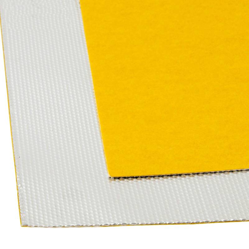 100x100cm Hitzeschutz Matte Folie selbstklebend Gewebe Alu Fiberglas ca. 1000°C von DL-racing.com