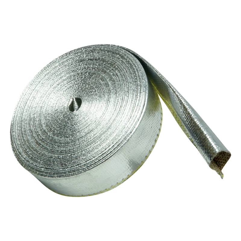 1m Aluminium Hitzeschutzschlauch - 15mm Innendurchmesser für Leitungen, Schläuche und Kabelbäume - Hitzebeständig bis 450°C von DL-racing.com