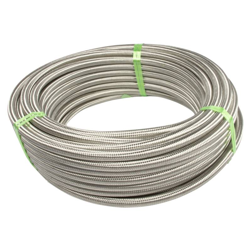 DL-Racing 1m PTFE Stahlflexleitung AN8 - Für Benzin, Öl, Diesel, Hydrauliköl und Kühlwasser von DL-racing.com