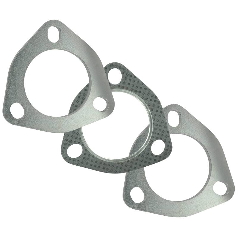 60mm 2,375" 3-Loch Auspuff Flansch Set Dichtung Dreiecksflansch Verbinder Abgasrohr von DL-racing.com