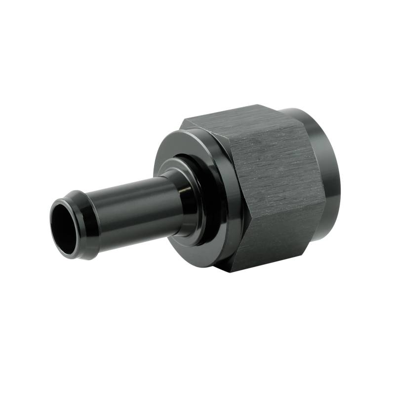 Alu Fitting AN8 Dash 8 auf 10mm Schlauchanschluss Schlauchtülle 3/4-16UNF | Schwarz von DL-racing.com