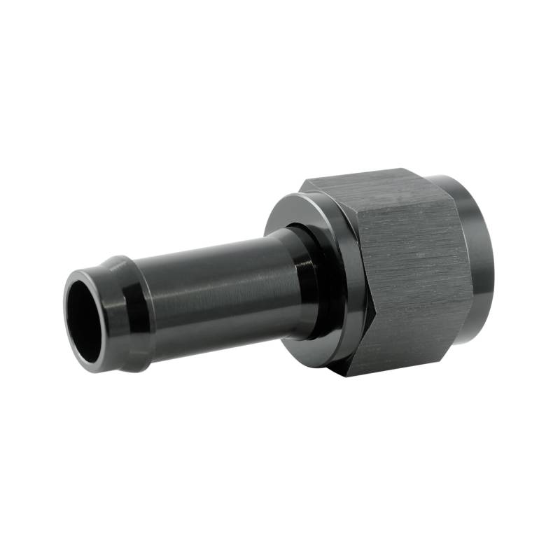 Alu Fitting AN8 Dash 8 auf 12mm Schlauchanschluss Schlauchtülle 3/4-16UNF | Schwarz von DL-racing.com