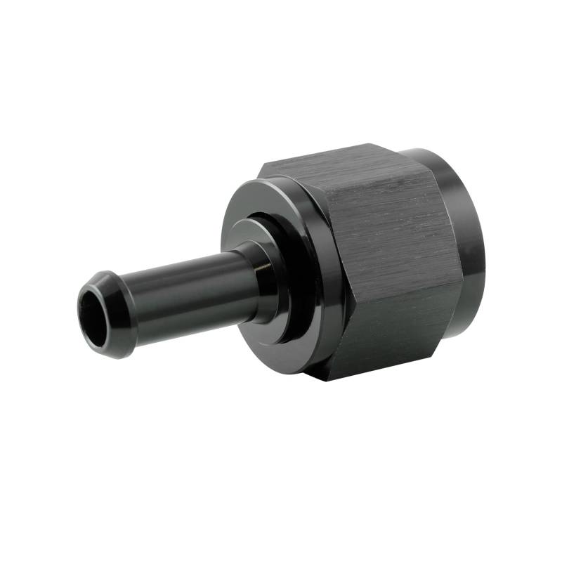 Alu Fitting AN8 Dash 8 auf 8mm Schlauchanschluss Schlauchtülle 3/4-16UNF | Schwarz von DL-racing.com