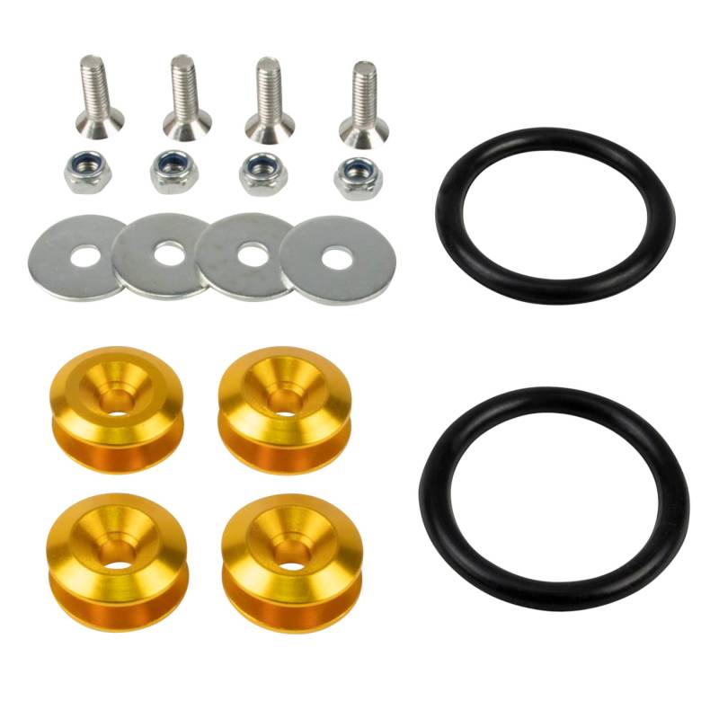 Alu Schnellverschluss Set Stoßstange Quick Release Halter Verschluss Gold von DL-racing.com