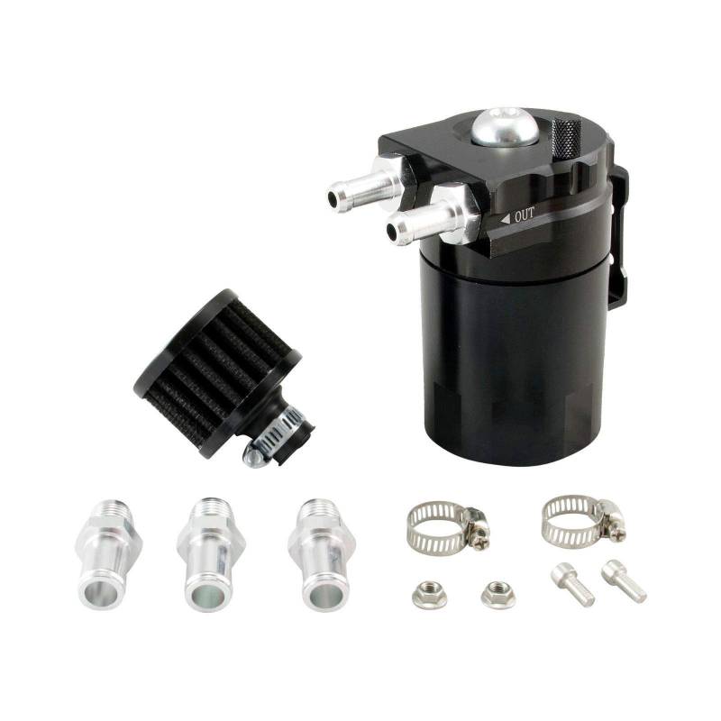 CNC Öl Catch Tank Alu m. Filter Oil Can Auffangbehälter Ölsammler Ölbehälter PCV von DL-racing.com