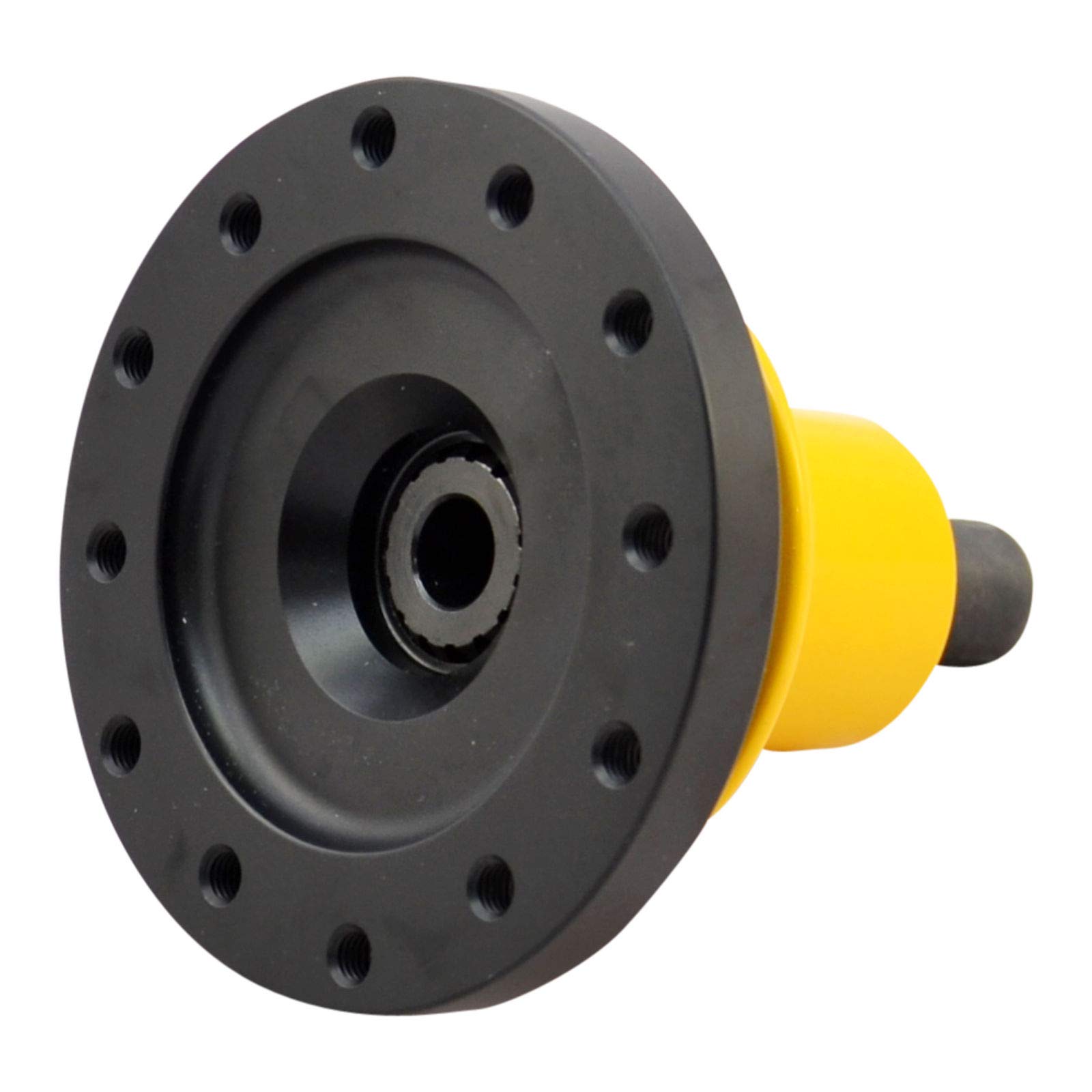DL-Racing 6-Bolt Quick Release Lenkrad Schnellverschluss Snap Off welt-on anschweißbar Aluminium CNC gefräst Stahl Bolzen 6x70 mm oder 6x74 mm Lochkreis Individuelle Anpassung möglich Gelb PKW Lenkrad von DL-racing.com