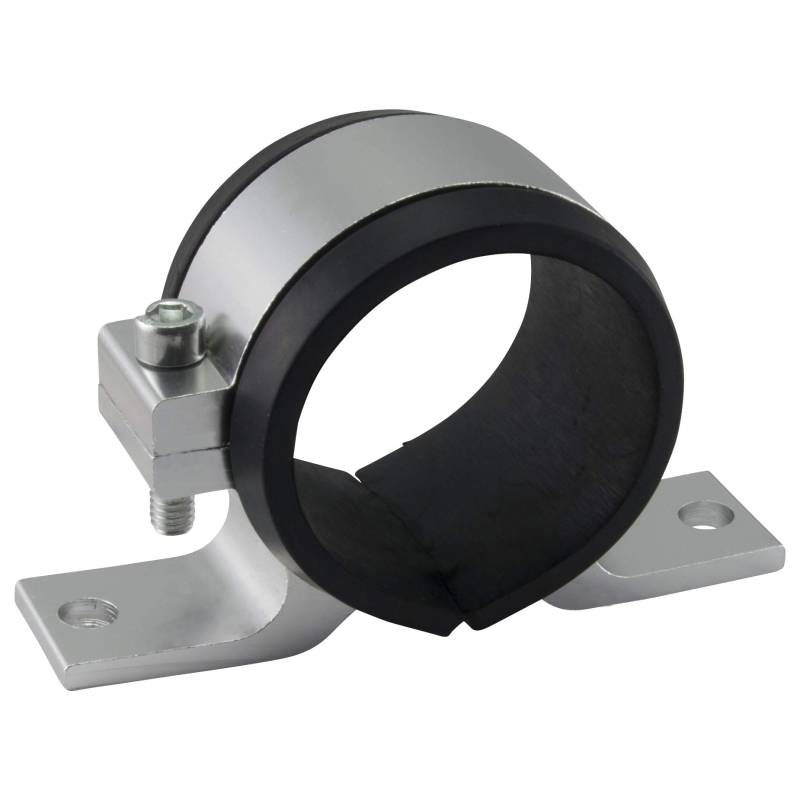 Halter Kraftstoffpumpe Kraftstofffilter 50mm | Silber von DL-racing.com