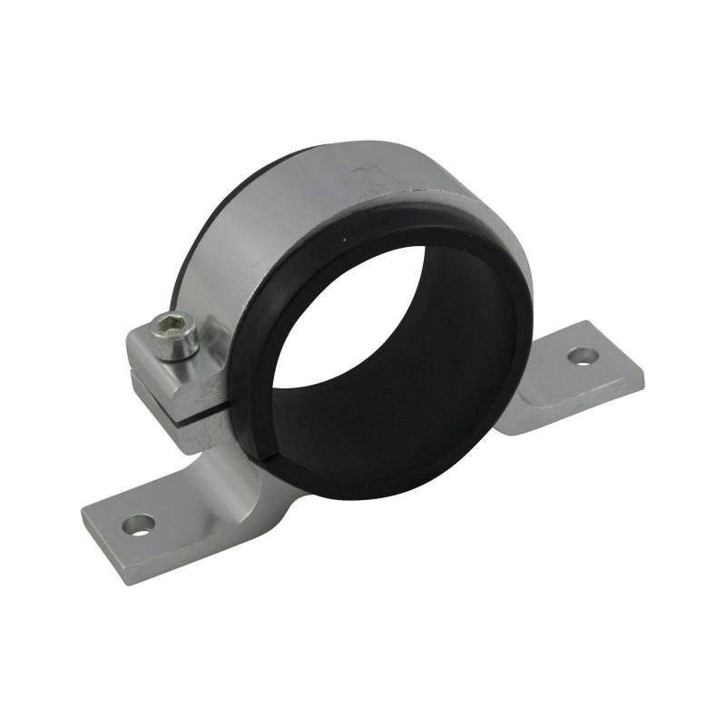 Halter Kraftstoffpumpe Kraftstofffilter 60mm | Silber von DL-racing.com