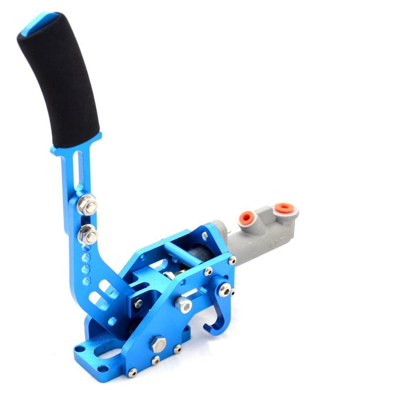 Hydraulische Fly Off Handbremse verstellbar Drift Handbrake liegend stehend Rallye | Blau | Inklusive Anschlussset von DL-racing.com
