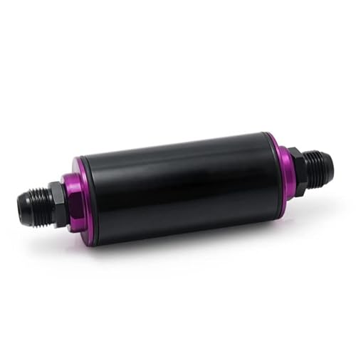 Kraftstofffilter Motorsport auswaschbar 50 mm Benzin Filter High Flow Schwarz AN10 von DL-racing.com