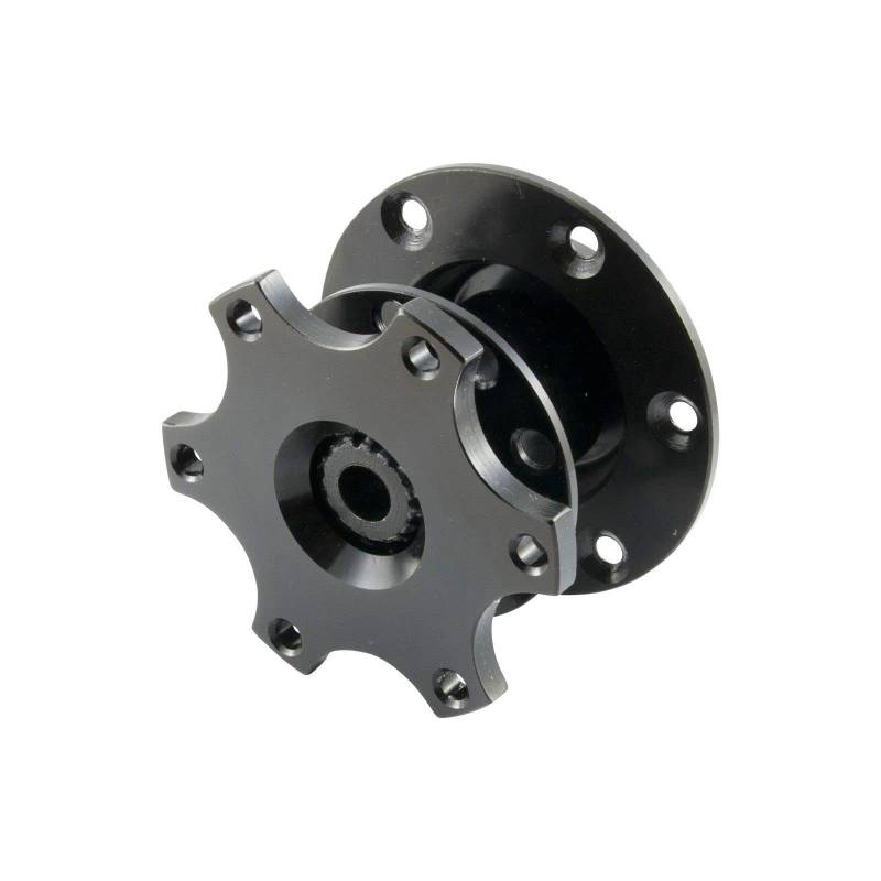 Lenkrad Schnellverschluss Quick Release Nabe Alu Sportlenkrad Snap Off Adapter Schwarz von DL-racing.com