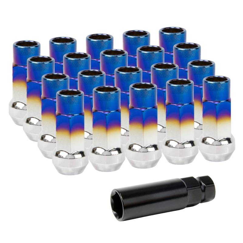 Lug Nuts Radmuttern Stahl M12x1,5 | Titanblau von DL-Racing