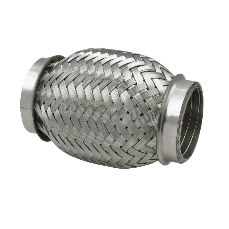 Ø 45-45,5 mm Edelstahl Flexrohr mit Interlock Abgasanlage Auspuff 100mm von DL-racing.com