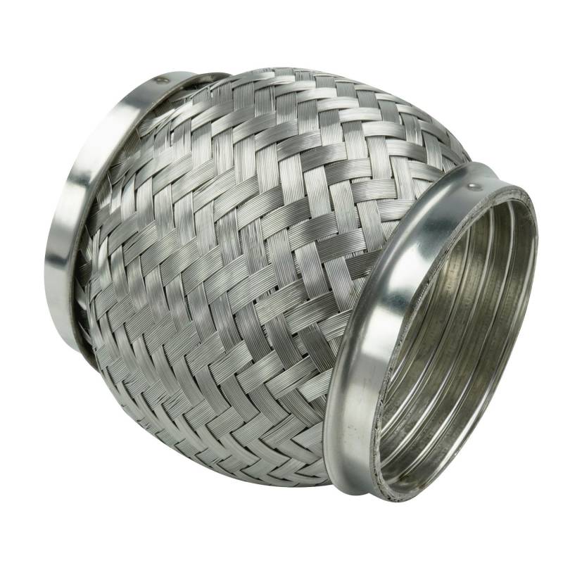 Ø 76mm / 3" Edelstahl Flexrohr mit Interlock Abgasanlage Auspuff 100mm von DL-racing.com