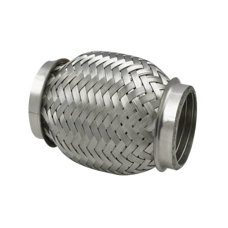 Ø 55-55,5 Edelstahl Flexrohr mit Interlock Abgasanlage Auspuff 100mm von DL-racing.com