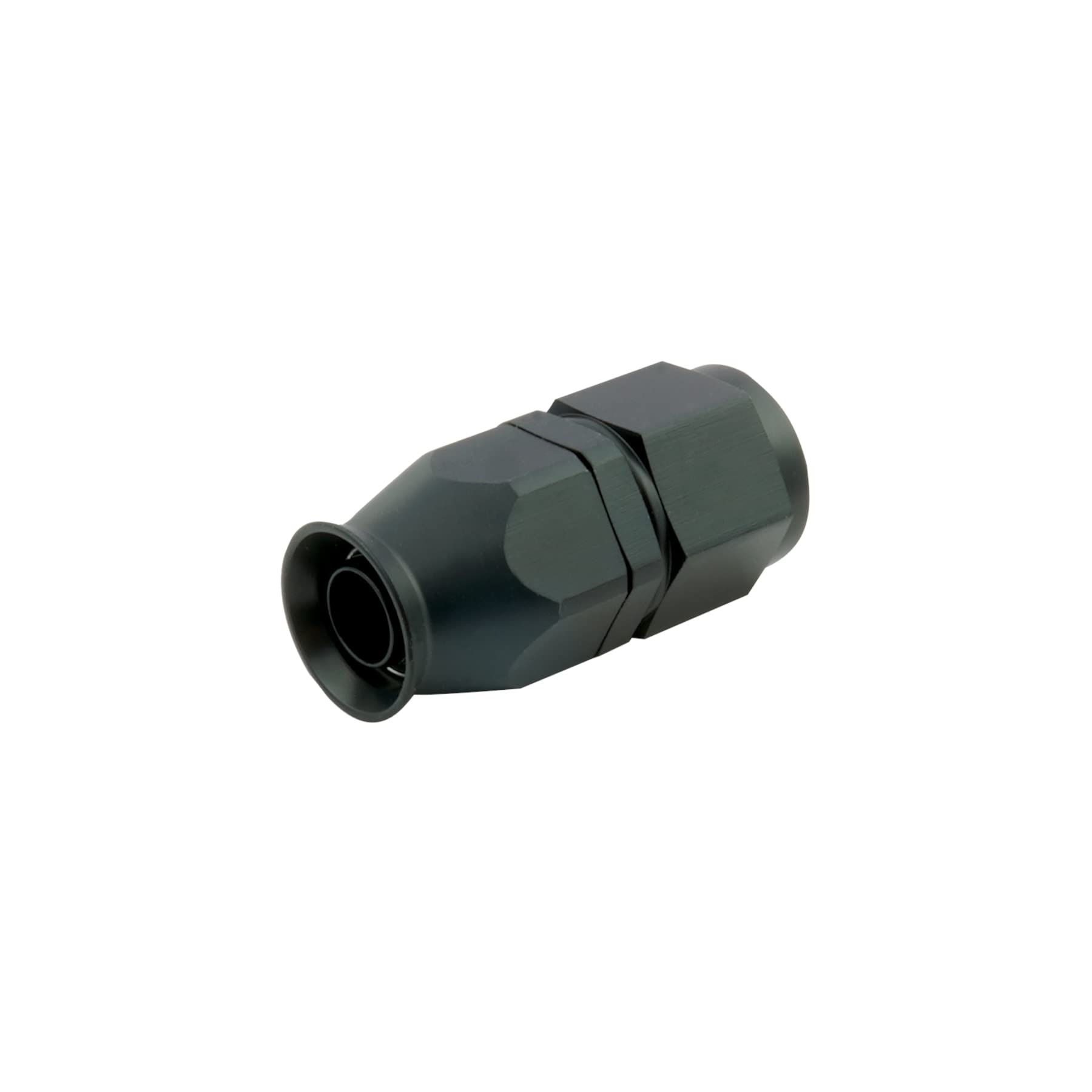 PTFE Alu Fitting AN6 gerade 9/16-18UNF | Schwarz von DL-Racing