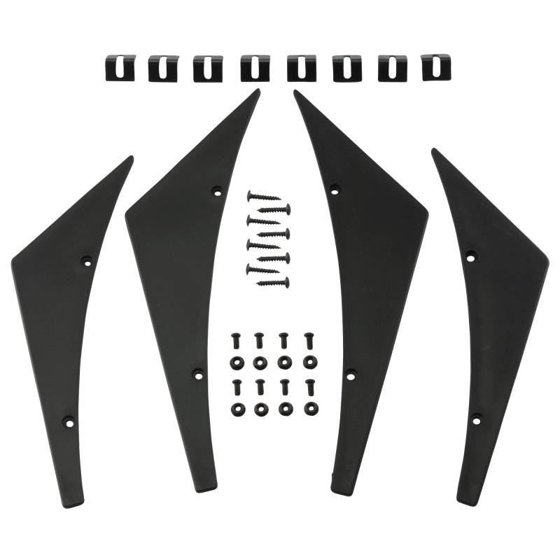 Universal Set Front Spoiler Lippe Canards Splitter Wings Flics Motorsport Flaps von DL-racing.com
