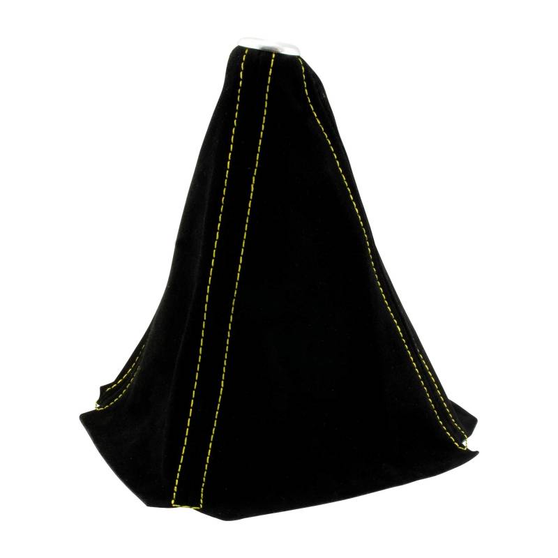 Schaltsack Universal Schaltmanschette Naht Gelb Schaltknauf Abdeckung Schwarz von DL-racing.com