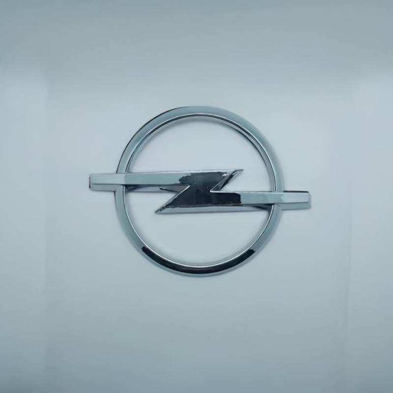 Auto Emblem für Opel Adam 2012-2019,ABS Badge Car Kühlergrill Abzeichen Kofferraum Heckklappe Logo 3D Auto Dekoration Styling Zubehör,L von DLGJZS