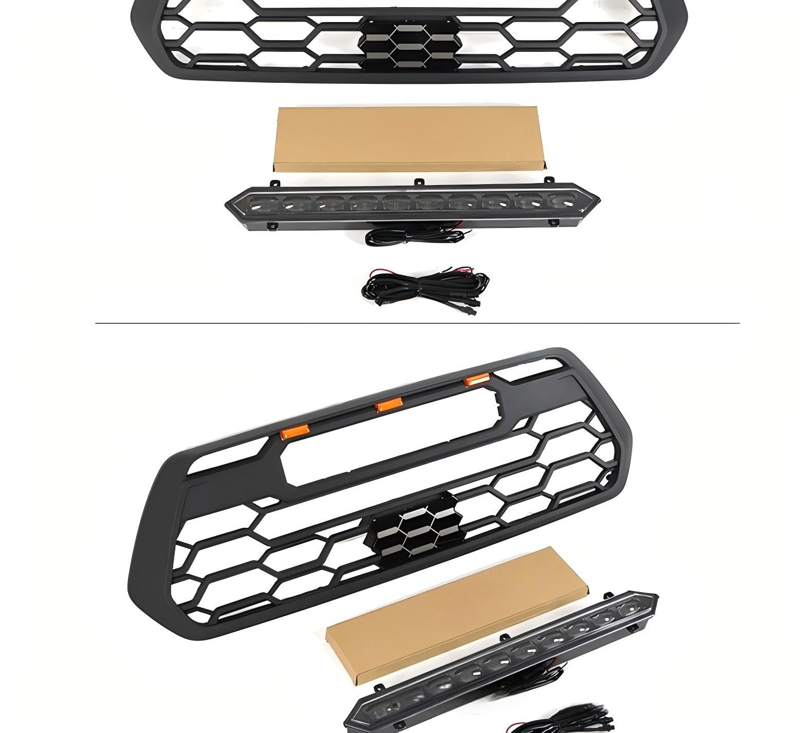Auto Front Grill für Tacoma GRILLE 2016-2022, Edel Hochwertig Klassisch Sportlich Kühlergrill Zubehör,with light Auto Front Grill für Tacoma GRILLE 2016-2022, Edel Hochwertig Klassisch Sportlich Kühlergrill Zubehör,with light von DLXZWF88