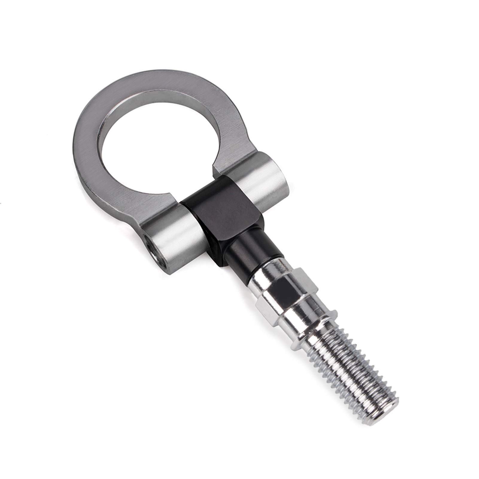 AbschleppöSe,Abschlepphaken Aluminium Schmiede Vordere Abschlepphaken Vordere Anhängerhakenleiste(Gray) von DLZFUDTY
