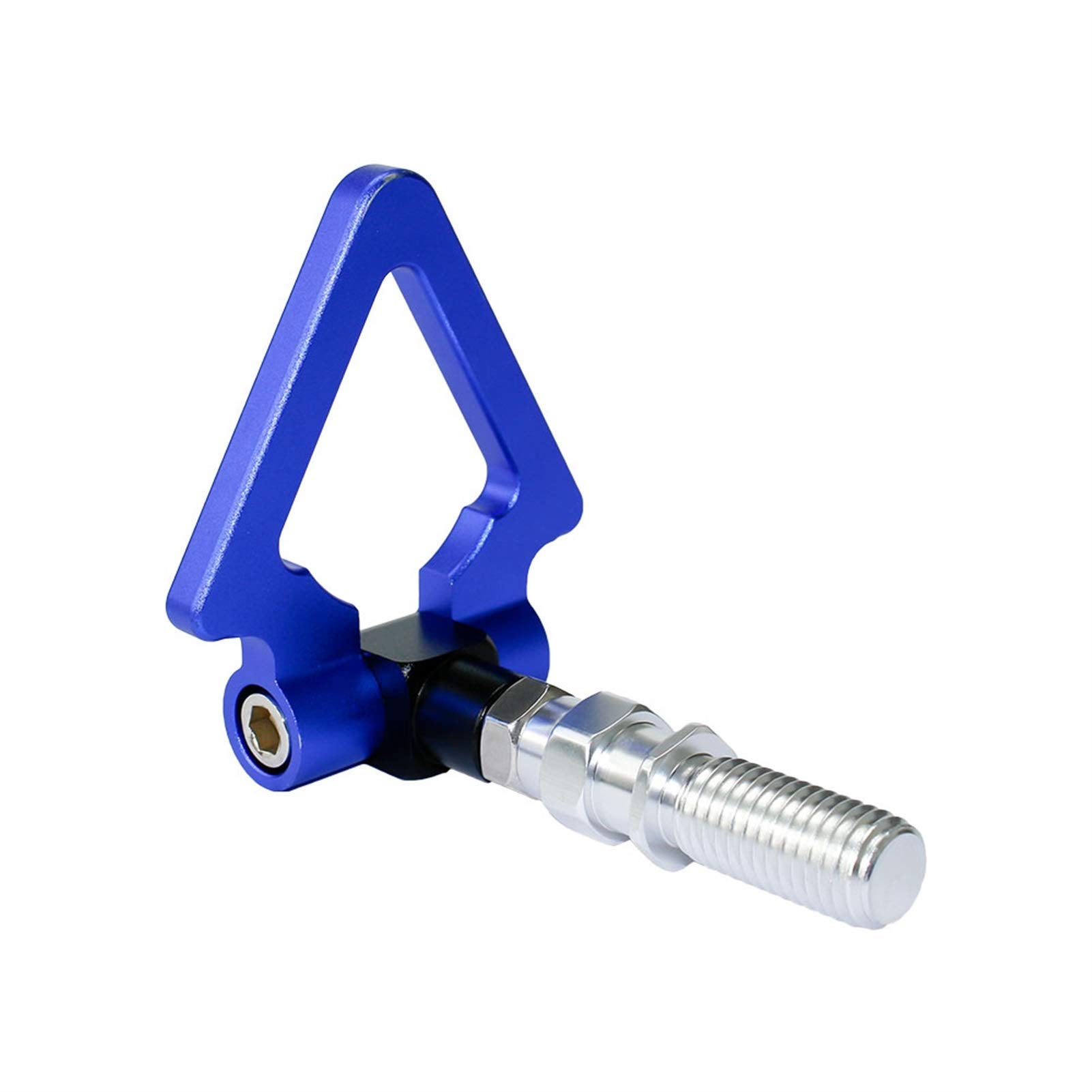 AbschleppöSe,Abschlepphaken Aluminium vorderes hinteres Auto Auto-Dreieck Ringanhänger Tow Hook Kit(Blue) von DLZFUDTY