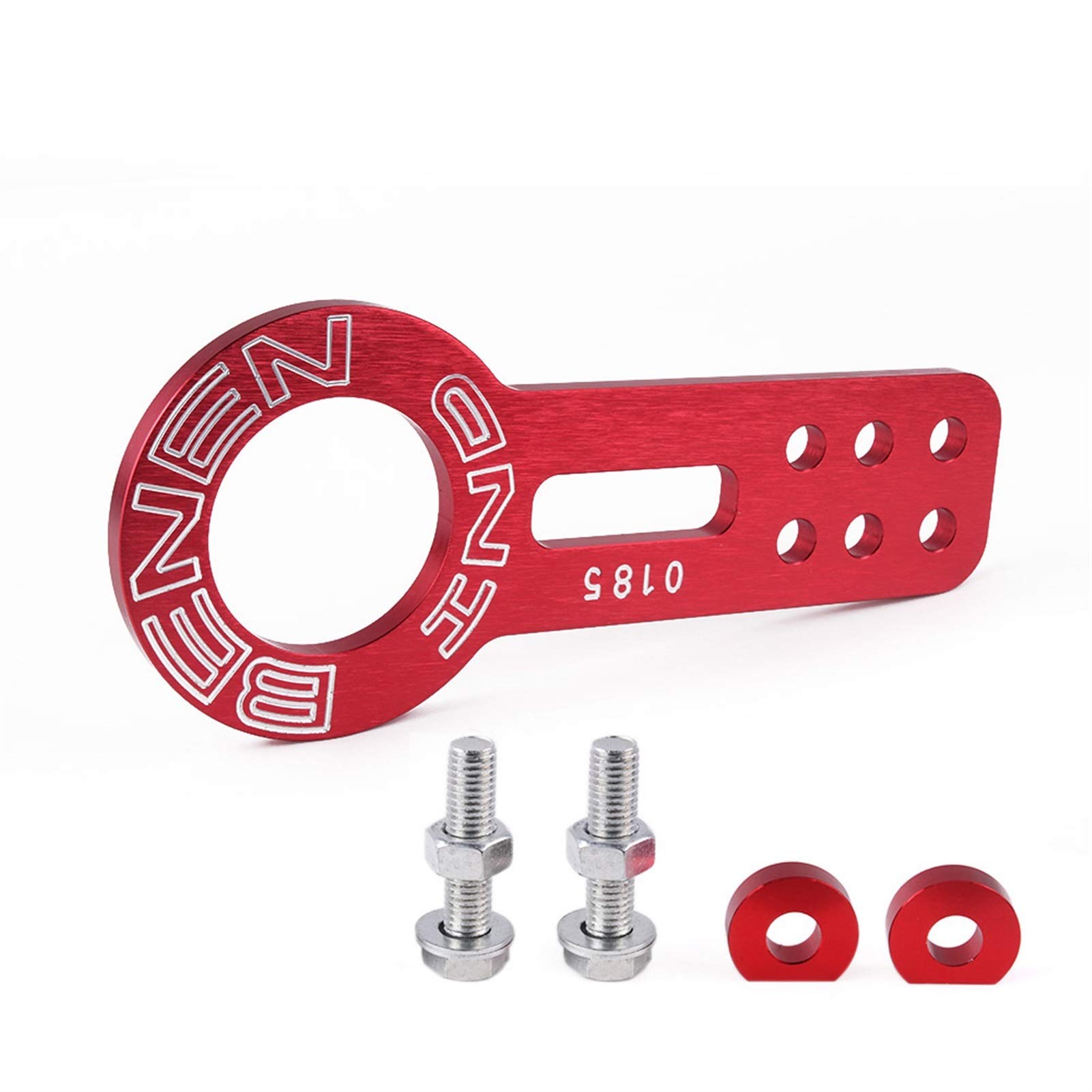 AbschleppöSe,Abschlepphaken Aluminiumauto-Front-Tow-Haken-Fit Für Auto-Auto-Anhänger-Ring-Stil Eloxiert Bunt(Red) von DLZFUDTY