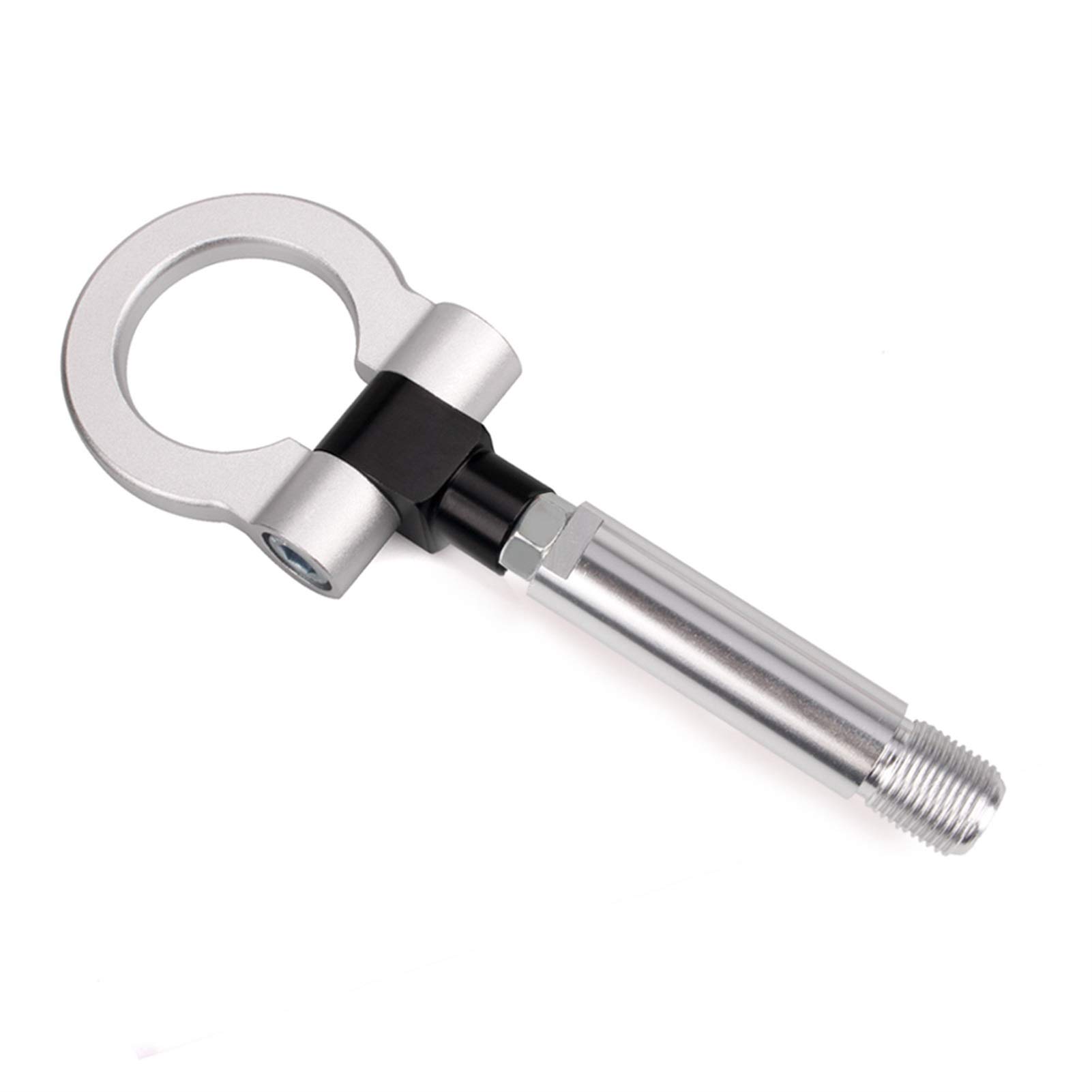 AbschleppöSe,Abschlepphaken Ankunft Rennspindel Aluminium-Zughaken-Ring-Kit(Silver) von DLZFUDTY
