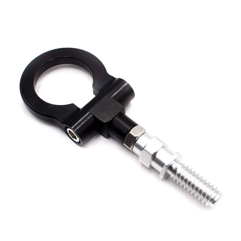 AbschleppöSe,Abschlepphaken Auto Styling Anhänger Haken Aufkleber Dekoration Auto Auto Hintern Vorderanhänger Simulation Racing Rig Fahrzeug Abschlepphaken(Black) von DLZFUDTY