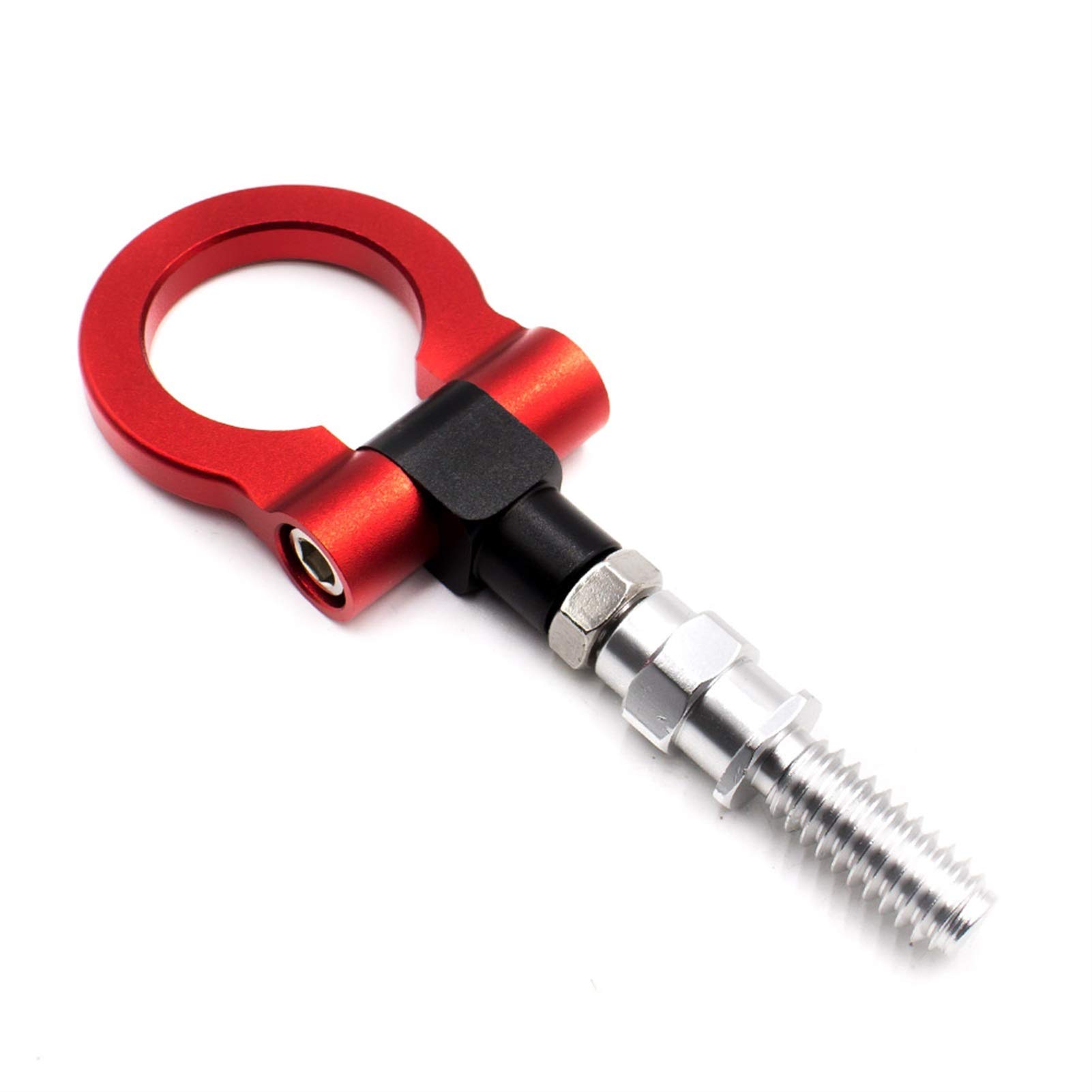 AbschleppöSe,Abschlepphaken Auto Styling Anhänger Haken Aufkleber Dekoration Auto Auto Hintern Vorderanhänger Simulation Racing Rig Fahrzeug Abschlepphaken(Red) von DLZFUDTY