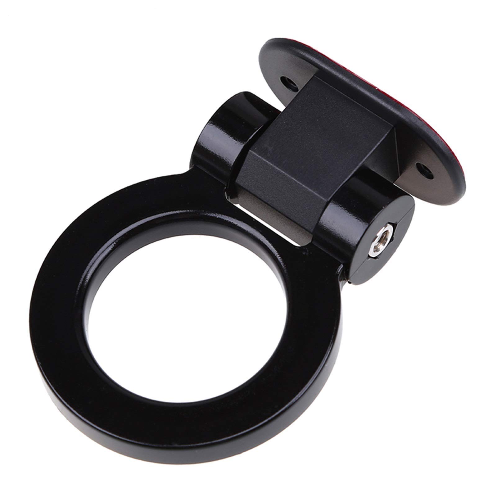 AbschleppöSe,Abschlepphaken Auto Tow Haken Dekorative Aufkleber Ringförmige Anhänger Haken Rennring für Universalfahrzeug Multi Colors(Black) von DLZFUDTY