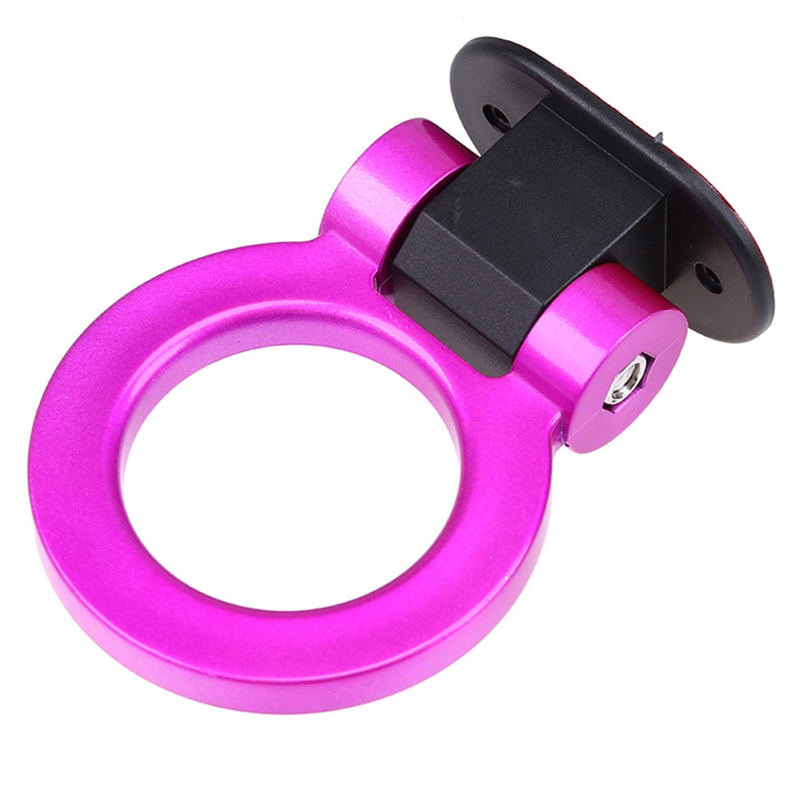 AbschleppöSe,Abschlepphaken Auto Tow Haken Dekorative Aufkleber Ringförmige Anhänger Haken Rennring für Universalfahrzeug Multi Colors(Purple) von DLZFUDTY