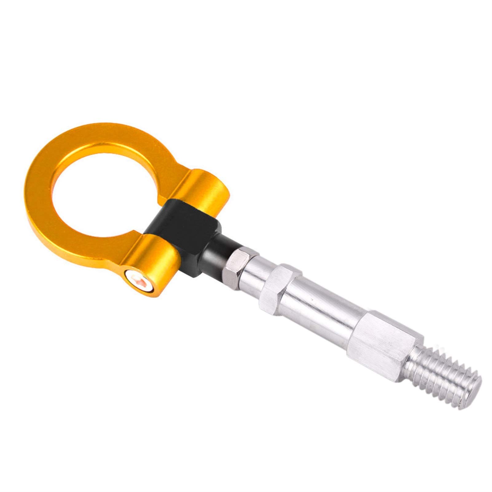 AbschleppöSe,Abschlepphaken RASTP-Aluminium-Anhänger-Abschlepphaken hinten, Rennwagen-Abschlepphaken, passend for 10–15 CNC-JDM-Stil(Gold) von DLZFUDTY