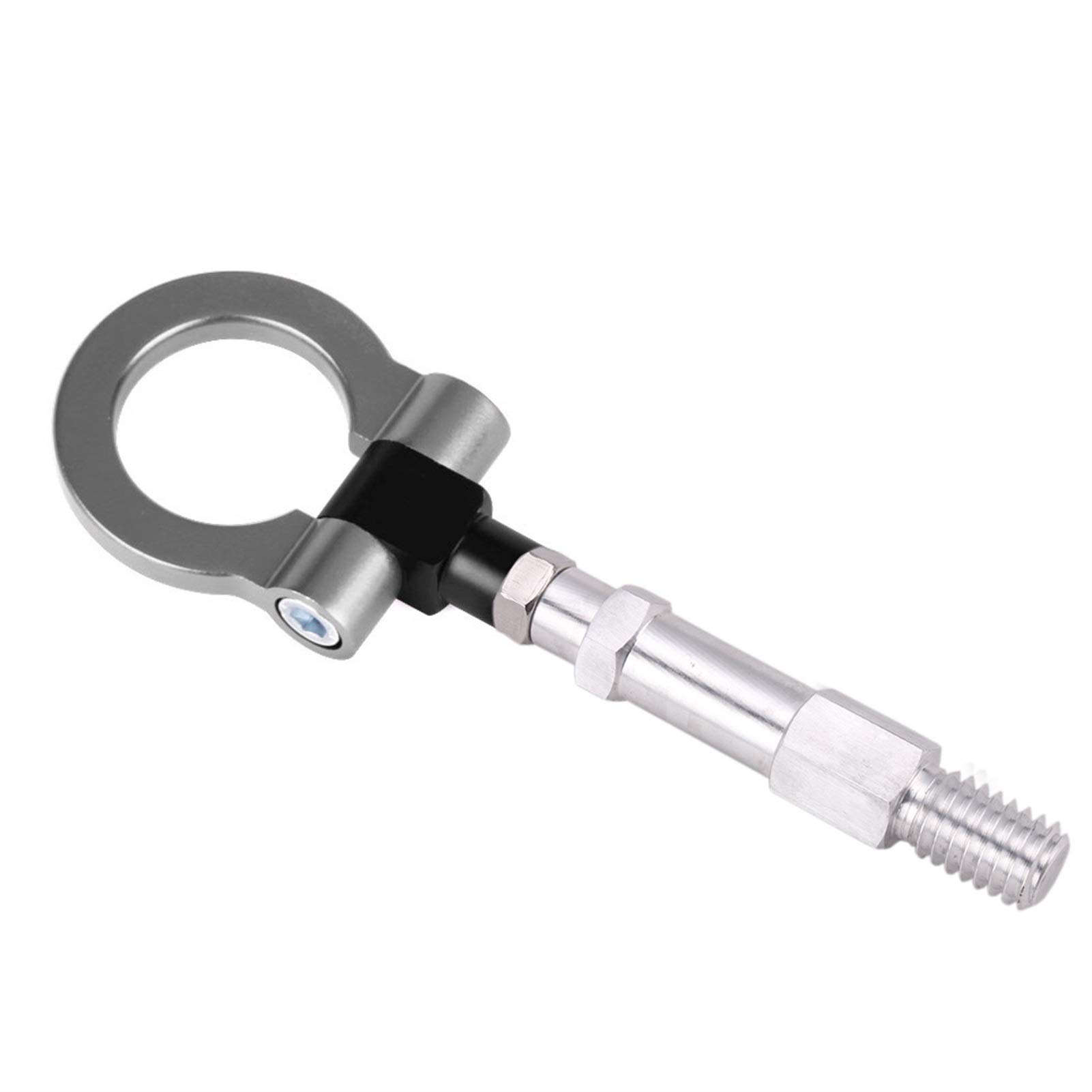 AbschleppöSe,Abschlepphaken RASTP-Aluminium-Anhänger-Abschlepphaken hinten, Rennwagen-Abschlepphaken, passend for 10–15 CNC-JDM-Stil(Titanium) von DLZFUDTY