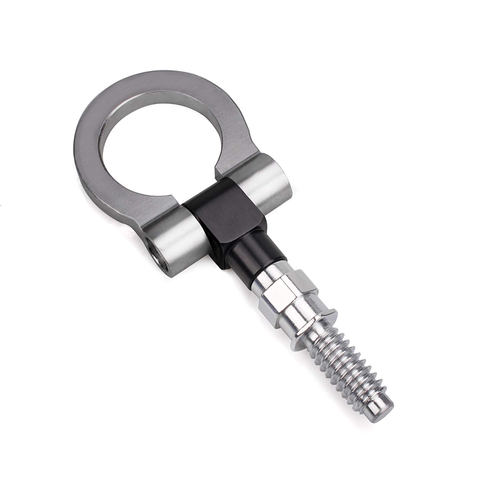 AbschleppöSe,Abschlepphaken Racing Front Tow Hook Tow Bar Auto Trailer Ring Passend Passend für BMW E Series/1 Series/3Series/X5/X6 Auto(Gray) von DLZFUDTY