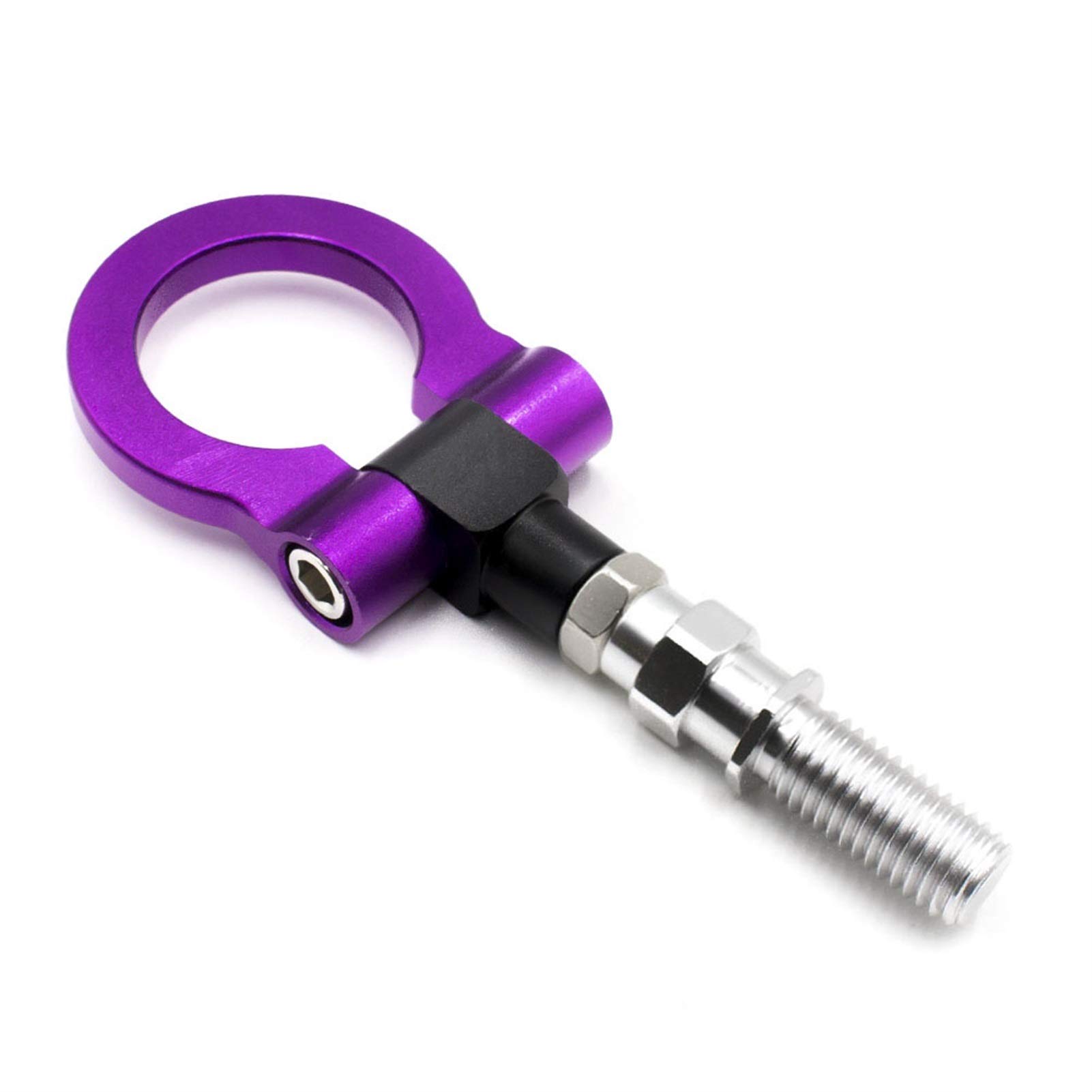 AbschleppöSe,Abschlepphaken Racing Tow Towing Hook Auto Anhänger Ring Universal Tow Hook Towing Bars Set für Auto(Purple) von DLZFUDTY