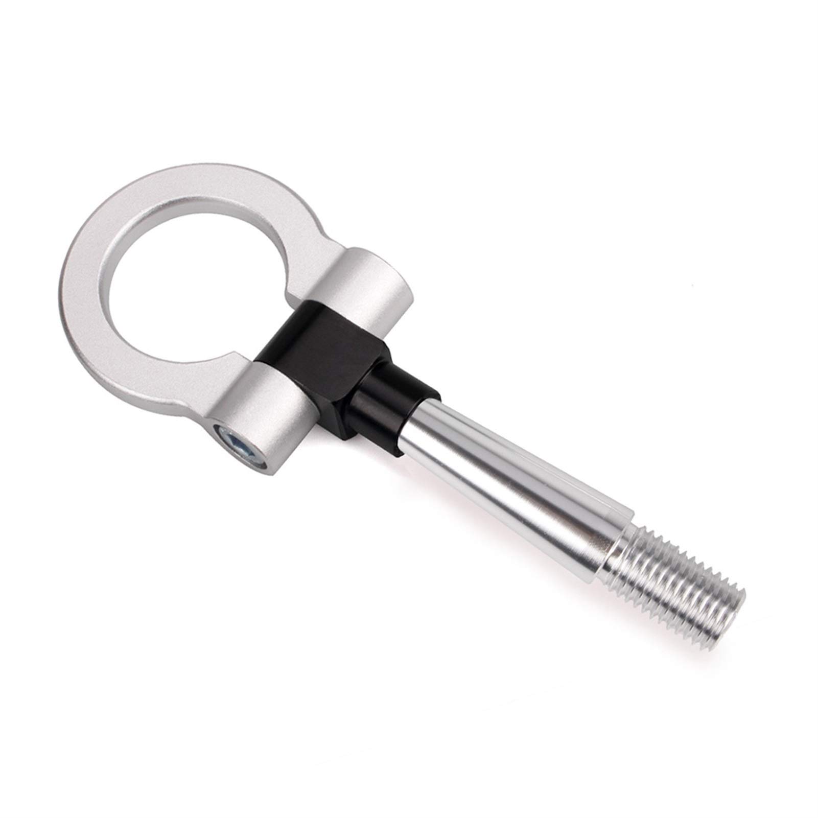 AbschleppöSe,Abschlepphaken Rennschraube Aluminium CNC Front Tow Hook Anhänger Passend Für Mitsubishi Lancer 2008-2011 RS-TH008-4(Silver) von DLZFUDTY