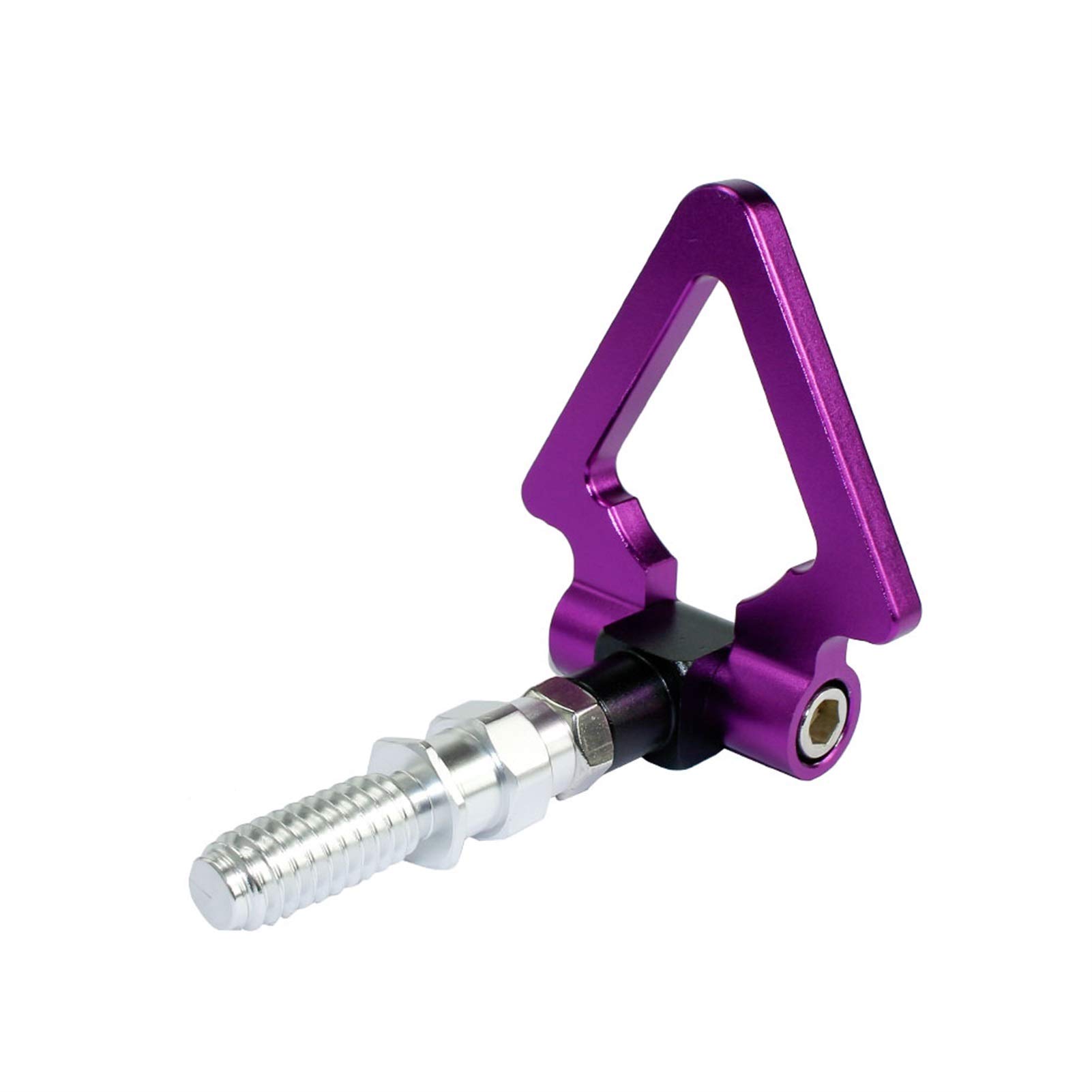AbschleppöSe,Abschlepphaken Schlepphaken für BMW Auto Anhänger Rennschraube Aluminium CNC-Dreieck Ring Schlepphaken Haken Rennschleppbarren(Purple) von DLZFUDTY