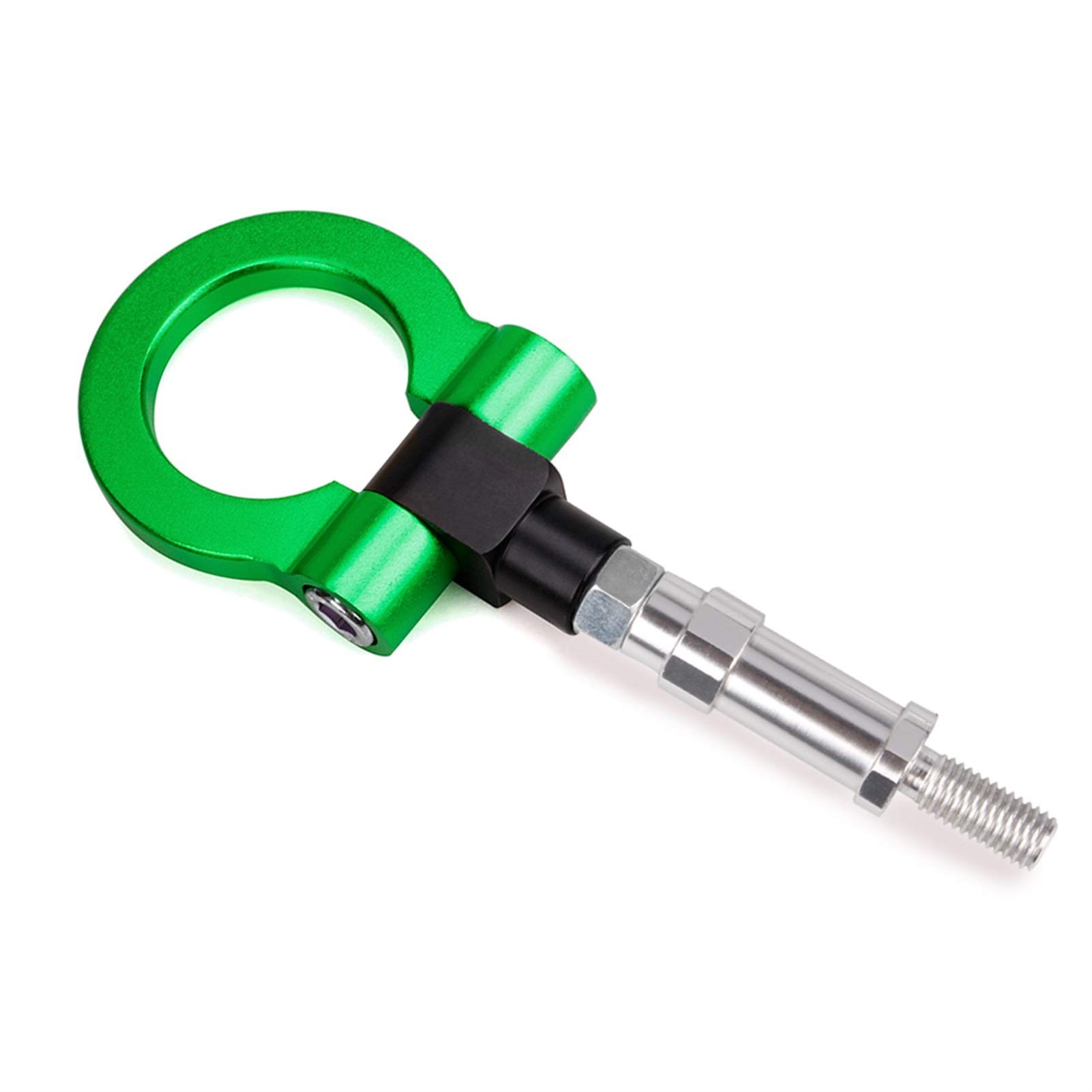 AbschleppöSe,Abschlepphaken Universal Car Billet Aluminiumschraube Vorderer Auto Tow Hook Ring Kit(Green) von DLZFUDTY