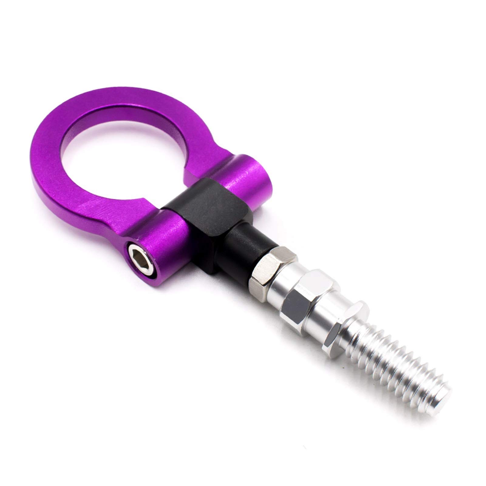 AbschleppöSe,Abschlepphaken Universal Racing Tow Haken Für Autos Blau Rot Goldene Schwarze Silberne Abschleppbarren(Purple) von DLZFUDTY